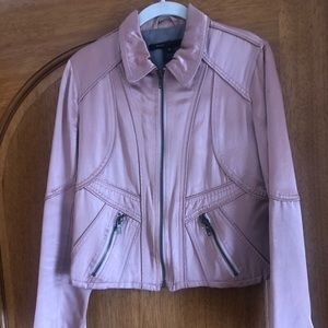 Marc Jacobs Pink Satin Biker Jacket